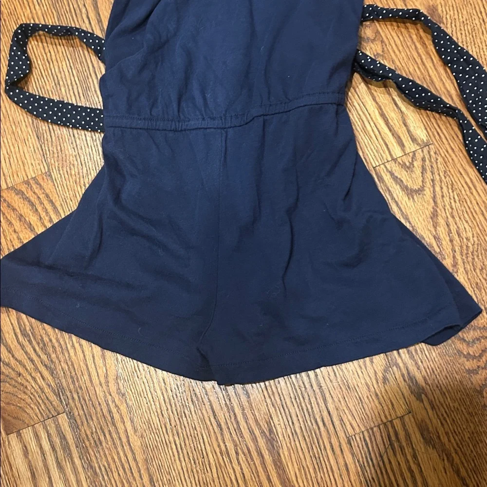 Ralph Lauren Girls Deep Blue Romper, size 16